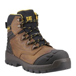 CAT Striver XL Waterproof Safety Boots Brown
