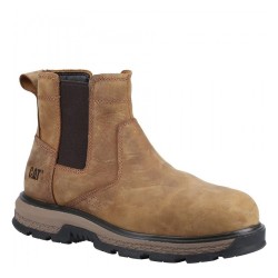 CAT Exposition S3 Chelsea Safety Boots Brown