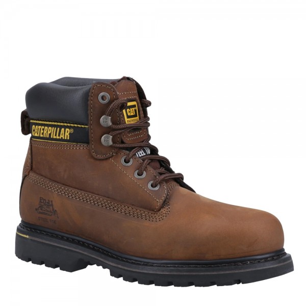 CAT Holton SB Brown Safety Boots