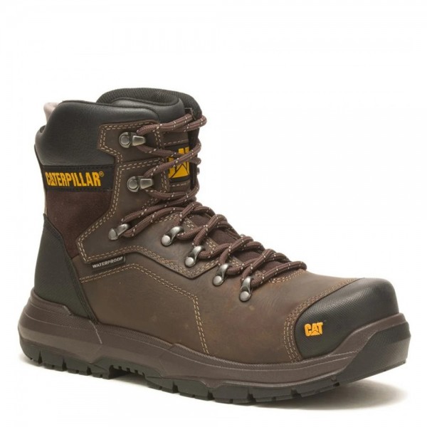 CAT Diagnostic 2.0 Waterproof Safety Boots Brown