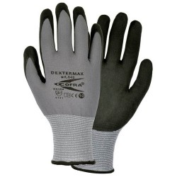 Cofra Dextermax Grey - Black Nitrile Gloves Water Repellent Back 12pk