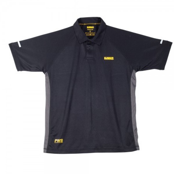 DeWalt Rutland Black/Grey PWS Polo Shirt