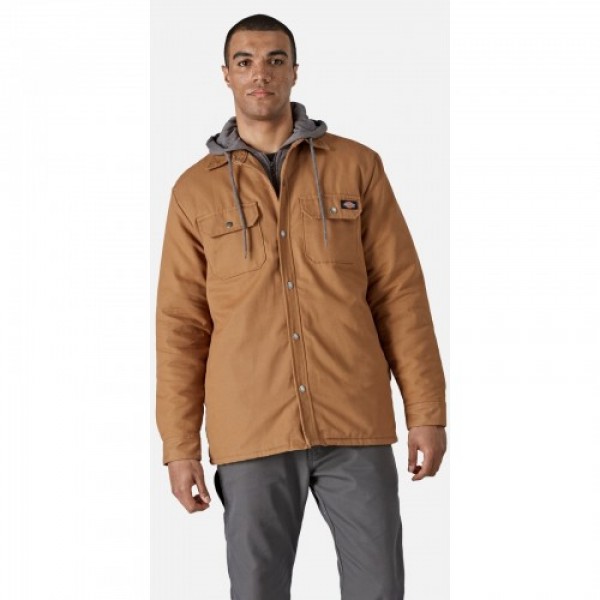 Dickies Brown Duck Shirt Jacket