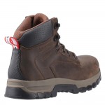 Hunter Lightning Waterproof Safety Boots Brown