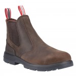 Hunter Twister Chelsea Safety Boot Brown