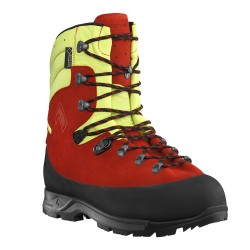 Haix Protector Forest 2.1 Safety Boots  GORE-TEX Chainsaw Protection Red / Yellow