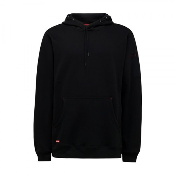 Hard Yakka Brushed Fleece Black Hoodie