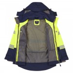 Leo Workwear Dartmoor Class 2 Jacket Hi-Vis Yellow / Navy Leo Workwear Dartmoor Class 2 Jacket Hi-Vis Yellow / Navy