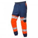 Leo Workwear Hawkridge Class 1 Stretch Trousers Hi-Vis Orange / Navy Leo Workwear Hawkridge Class 1 Stretch Trousers Hi-Vis Orange / Navy