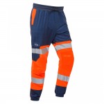 Leo Workwear Hawkridge Class 1 Stretch Trousers Hi-Vis Orange / Navy Leo Workwear Hawkridge Class 1 Stretch Trousers Hi-Vis Orange / Navy