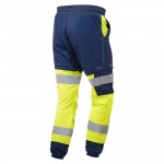 Leo Workwear Hawkridge Class 1 Stretch Trousers Hi-Vis Yellow / Navy Leo Workwear Hawkridge Class 1 Stretch Trousers Hi-Vis Yellow / Navy