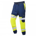 Leo Workwear Hawkridge Class 1 Stretch Trousers Hi-Vis Yellow / Navy Leo Workwear Hawkridge Class 1 Stretch Trousers Hi-Vis Yellow / Navy