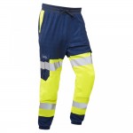 Leo Workwear Hawkridge Class 1 Stretch Trousers Hi-Vis Yellow / Navy Leo Workwear Hawkridge Class 1 Stretch Trousers Hi-Vis Yellow / Navy