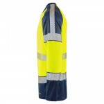 Leo Workwear Ruda Class 2 Long-Sleeved T-Shirt Hi-Vis Yellow / Navy Leo Workwear Ruda Class 2 Long-Sleeved T-Shirt Hi-Vis Yellow / Navy