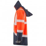 Leo Workwear Clovelly Orange Navy Hi Vis Anorak Leo Workwear Clovelly Orange Navy Hi Vis Anorak