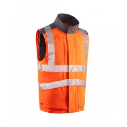 Leo Workwear Halsinger Hi Vis Orange Class 2 Bodywarmer