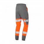 Leo Workwear Hawkridge Orange Grey Hi Vis Jogging Trousers Leo Workwear Hawkridge Orange Grey Hi Vis Jogging Trousers