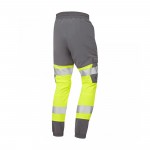 Leo Workwear Hawkridge Yellow Grey Hi Vis Jogging Trousers Leo Workwear Hawkridge Yellow Grey Hi Vis Jogging Trousers