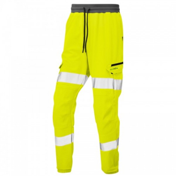 Leo Workwear Hawkridge Yellow Hi Vis Jogging Trouser Leo Workwear Hawkridge Yellow Hi Vis Jogging Trouser