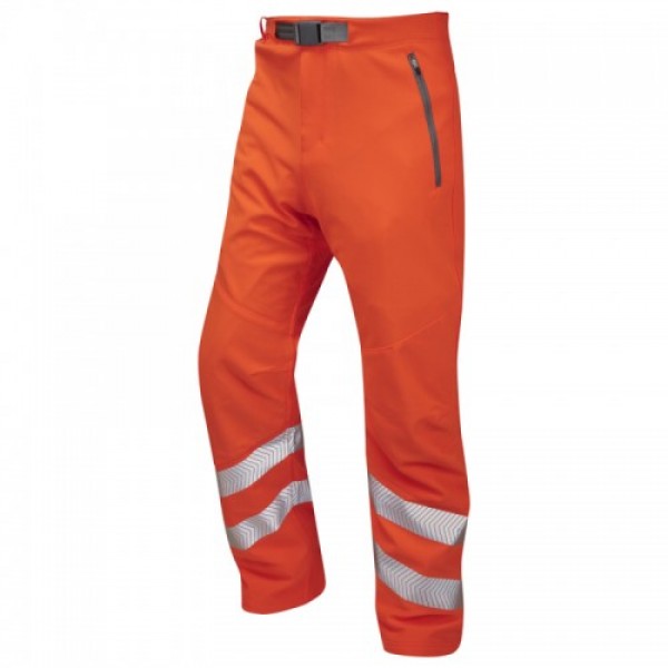Leo Workwear Landcross Orange Hi Vis Stretch Work Trouser Leo Workwear Landcross Orange Hi Vis Stretch Work Trouser
