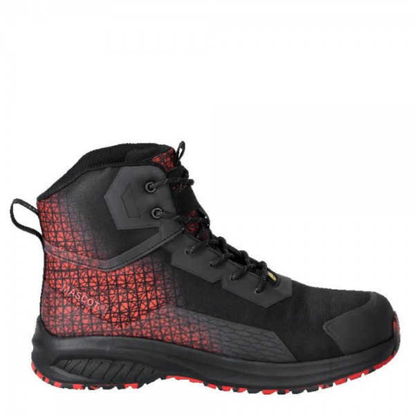 Mascot Footwear Accelerate F1503 Safety Boots Black / Traffic Red Mascot Footwear Accelerate F1503 Safety Boots Black / Traffic Red