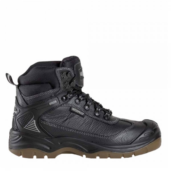 Apache Ranger Waterproof Black Safety Boots