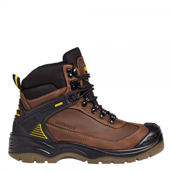 Apache Ranger Waterproof Brown Safety Boots