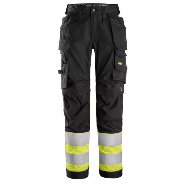 Snickers 6734 Hi-Vis Class 1 Womens Stretch Trousers Holster Pockets Snickers 6734 Hi-Vis Class 1 Womens Stretch Trousers Holster Pockets