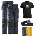 Snickers 2 x 3213 Kit Inc Snickers Direct T-Shirt 9110