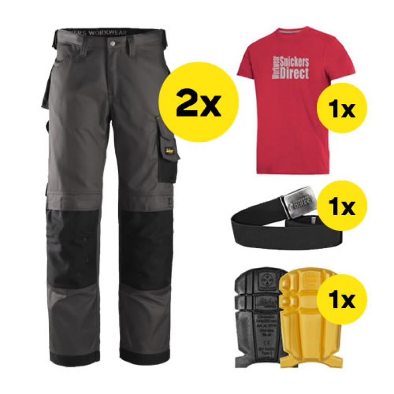 Snickers 2 x 3312 Trousers Plus SD T 
