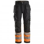 Snickers 2x 6233 AllroundWork Hi-Vis Trousers Holster Pockets
