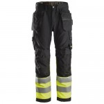 Snickers 2x 6233 AllroundWork Hi-Vis Trousers Holster Pockets