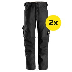 Snickers 2x 6324 AllroundWork Canvas+ Stretch Work Trousers+