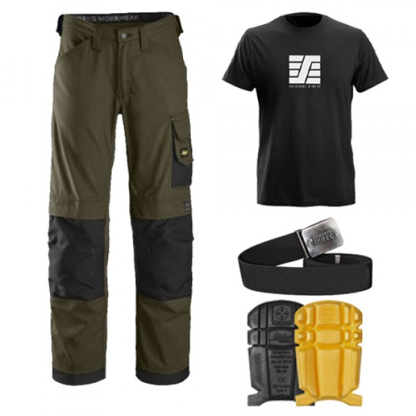 Snickers 3314 Kit1 Included 9110 - PTD Belt - SD T-Shirt, Snickers Trousers Kit Snickers 3314 Kit1 Included 9110 - PTD Belt - SD T-Shirt, Snickers Trousers Kit