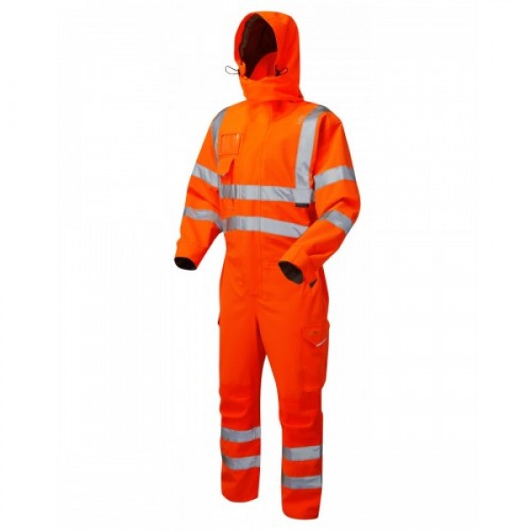 Leo Workwear Watertown Hi-Vis Orange Coveralls Leo Workwear Watertown Hi-Vis Orange Coveralls
