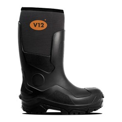 V12 V2115 Groundworker Black Safety Wellingtons