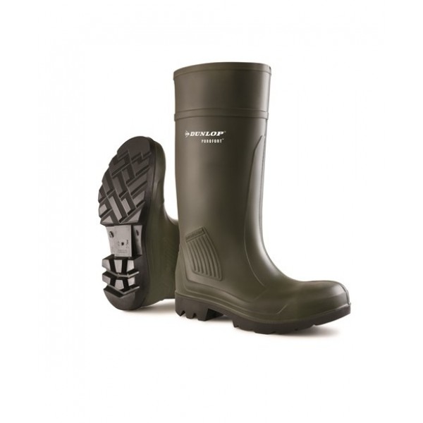 Dunlop Purofort Green Safety Wellingtons C462933 