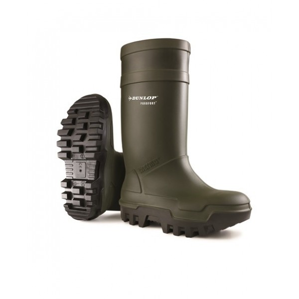 Dunlop Purofort C662933 Thermo+ Green Safety Wellingtons