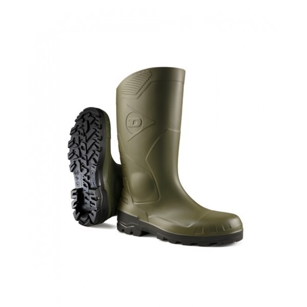 Dunlop Devon Green/Black Safety Wellingtons