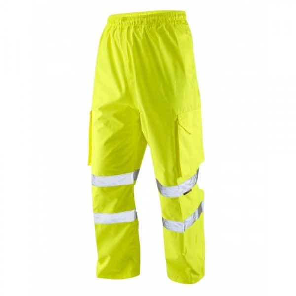 Leo Workwear Appledore Class 1 Yellow Cargo Overtrousers Leo Workwear Appledore Class 1 Yellow Cargo Overtrousers