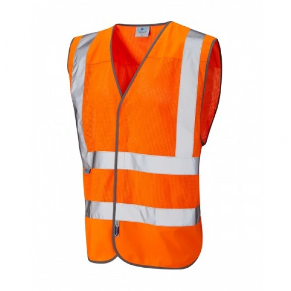 Leo Workwear Tarka Class 2 Orange Hi Vis Waistcoat