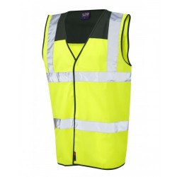 Leo Workwear Bradworthy Class 2 Bottle Yoke Hi Vis Waistcoat
