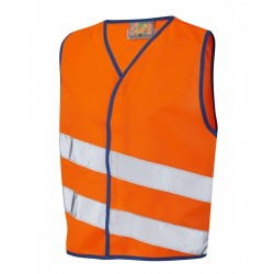Leo Workwear Neonstars Orange Children's Waistcoat