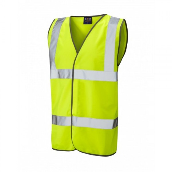 Leo Workwear Tarka Class 2 Yellow Hi Vis Waistcoat