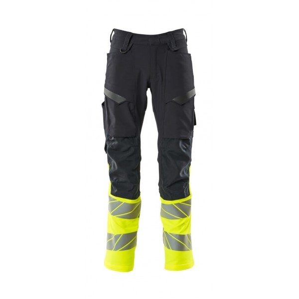 Mascot Accelerate Safe 19879 Hi Vis Trousers with Kneepad Pockets