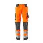 Mascot Safe Supreme 20879 Hi Vis Class 2 Trousers with Kneepad Pockets