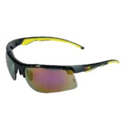 Cofra Lightning Mirrored Red Safety Glasses with Mirrored Red Lenses anti scratch coating.
