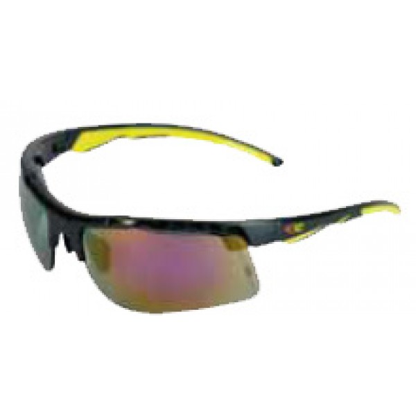 Cofra Lightning Mirrored Red Safety Glasses with Mirrored Red Lenses anti scratch coating. Cofra Lightning Mirrored Red Safety Glasses with Mirrored Red Lenses anti scratch coating.