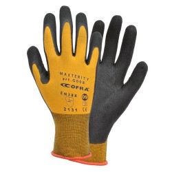 Cofra Maxterity Orange/Black Nitrile Gloves 12 Pack 