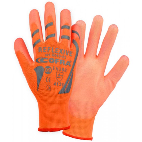 Cofra Hi-Vis Orange Gloves 12pk 